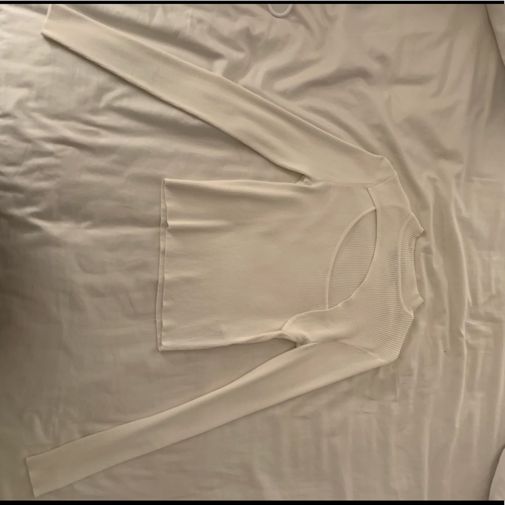 white cutout shirt from zara :)